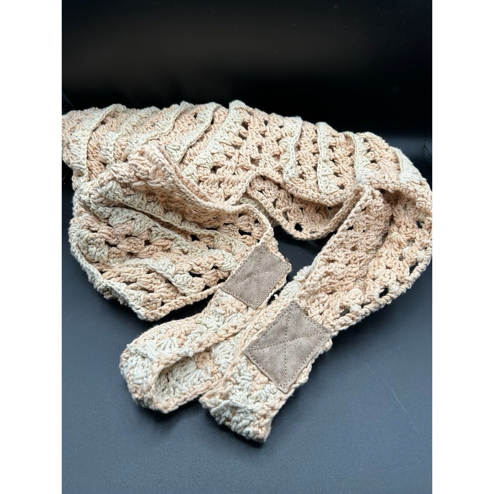 Free People All Over Crochet Crossbody Bag Hippie Festival Concert Beachy Boho